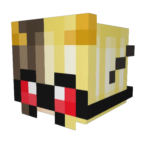 TobiasDaSnail Minecraft avatar head, 3D render