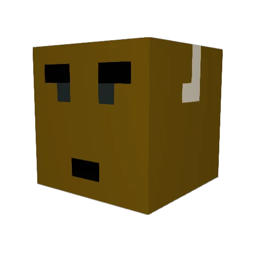 Tobiaslr Minecraft avatar head, 3D render