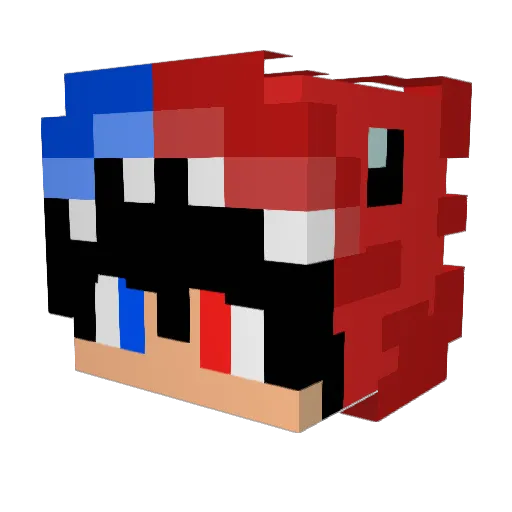 Tobiaswei Minecraft avatar head, 3D render