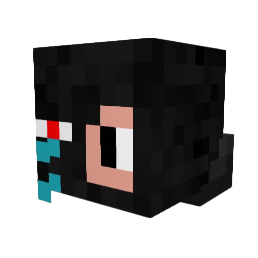 TobiaszKompot Minecraft avatar head, 3D render