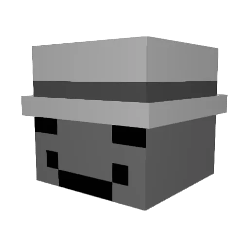 Tobicol Minecraft avatar head, 3D render
