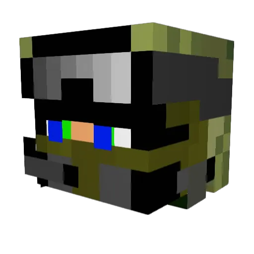 Tobicrafter2508 Minecraft avatar head, 3D render