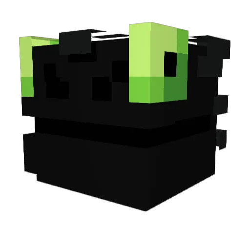 Tobie01 Minecraft avatar head, 3D render
