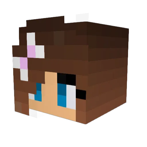 TobiiiGHG Minecraft avatar head, 3D render
