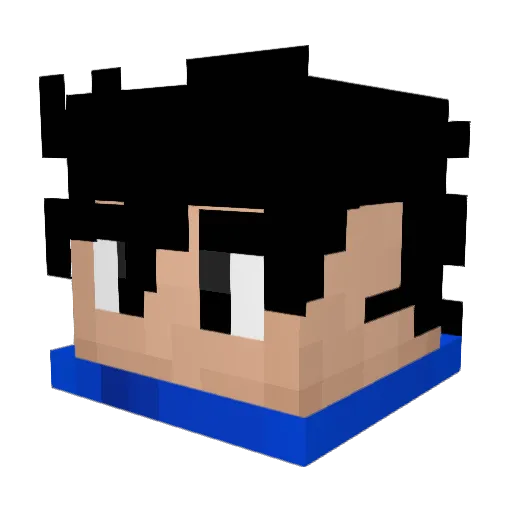 TobiiiSSJ Minecraft avatar head, 3D render