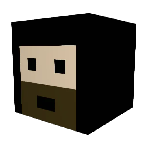 TobiiiWan Minecraft avatar head, 3D render