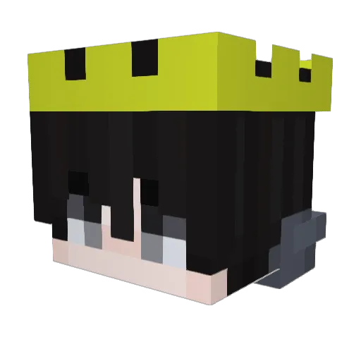 TobikKucera Minecraft avatar head, 3D render