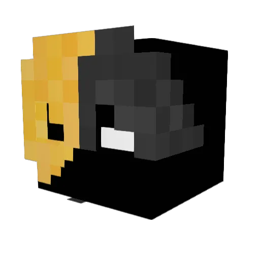 TobioszGaming Minecraft avatar head, 3D render