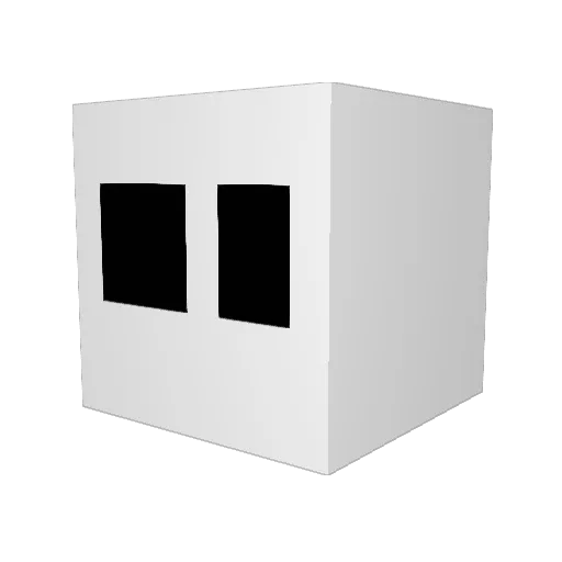 Tobiruri Minecraft avatar head, 3D render