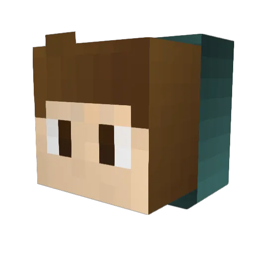 TobisPrime Minecraft avatar head, 3D render