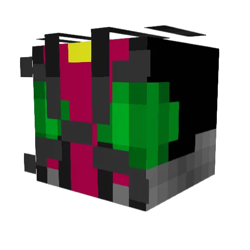 Tobithecalculatr Minecraft avatar head, 3D render