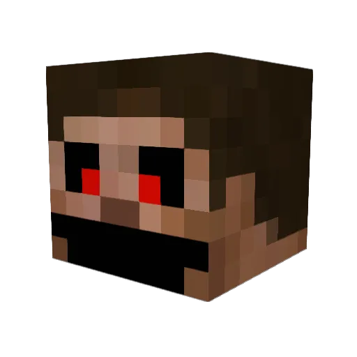 Tobloxxx Minecraft avatar head, 3D render