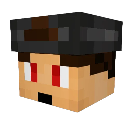 Tobox61 Minecraft avatar head, 3D render