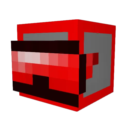 Tobrano Minecraft avatar head, 3D render