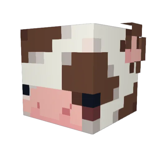 Tobre Minecraft avatar head, 3D render