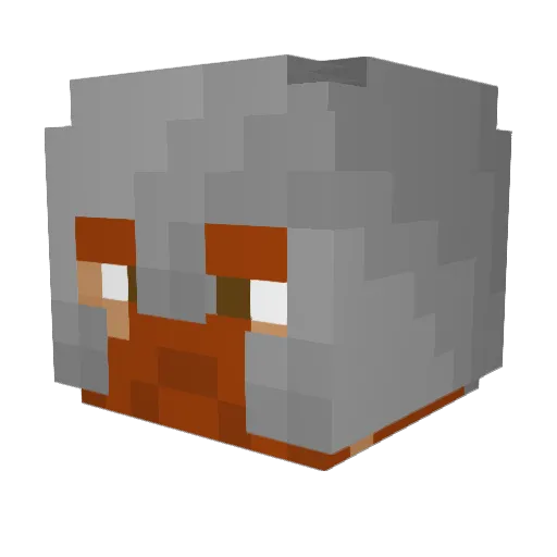 Tobsteer Minecraft avatar head, 3D render