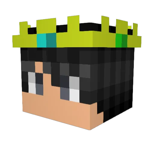Tobuu_TV Minecraft avatar head, 3D render