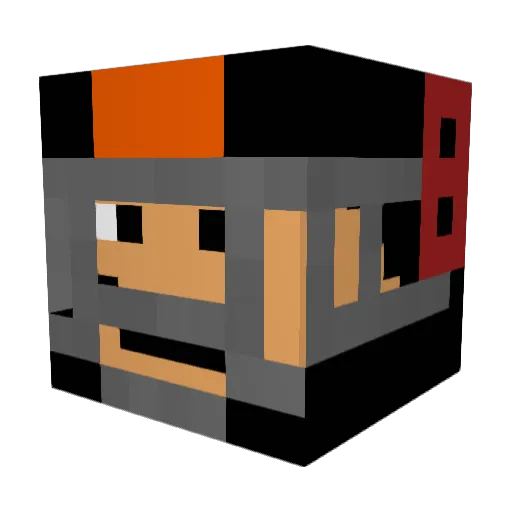 Toby761 Minecraft avatar head, 3D render