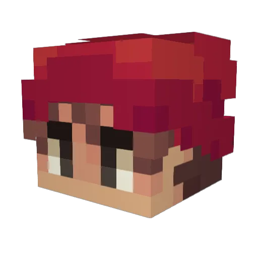 TobyBlasto Minecraft avatar head, 3D render