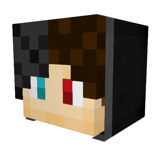 TobyCZ Minecraft avatar head, 3D render
