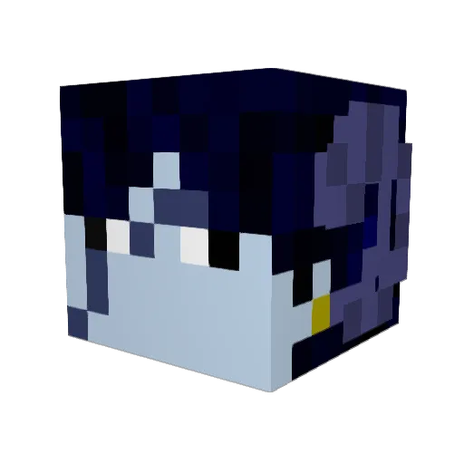 TobyGold Minecraft avatar head, 3D render