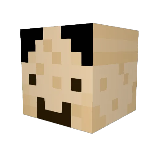TobyL4wrence Minecraft avatar head, 3D render