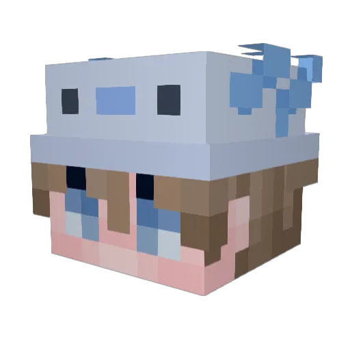 TobyPlayz10 Minecraft avatar head, 3D render