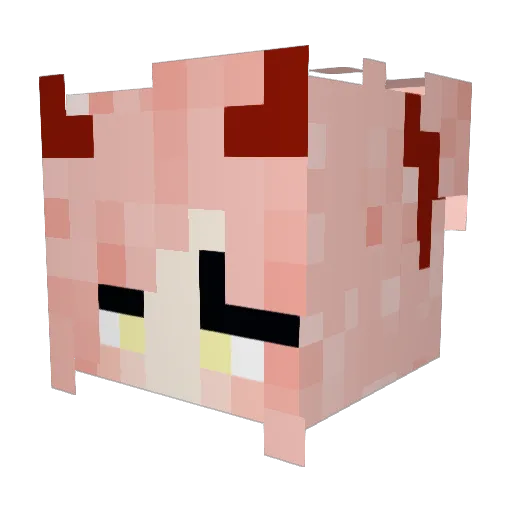 TobyRude Minecraft avatar head, 3D render