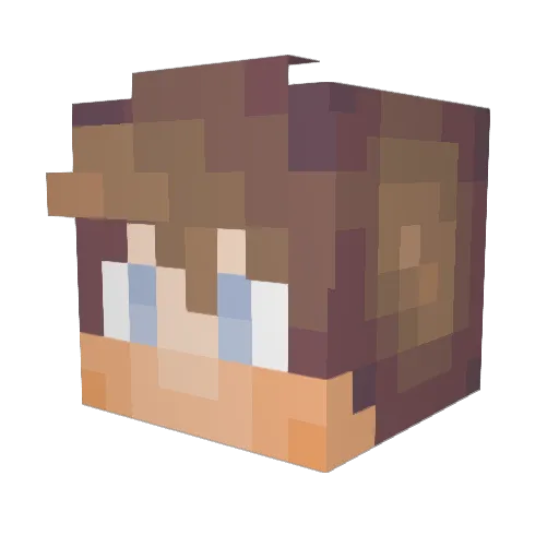 TobyWiener Minecraft avatar head, 3D render