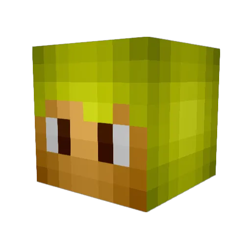 TobyZahl Minecraft avatar head, 3D render