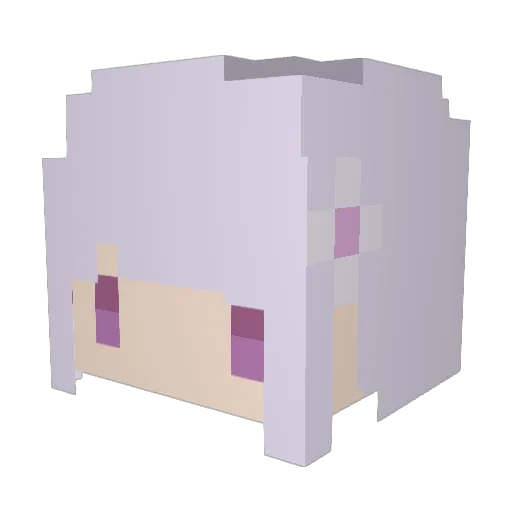 Toby_dai Minecraft avatar head, 3D render