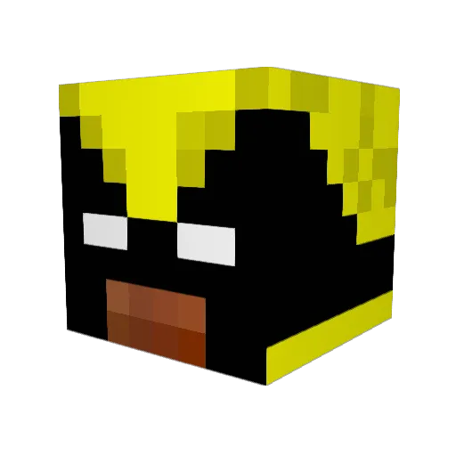 TobynatorUK Minecraft avatar head, 3D render