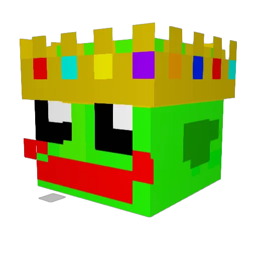 Tobyragegame Minecraft avatar head, 3D render