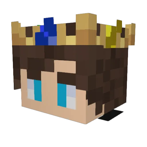 Tobz2007 Minecraft avatar head, 3D render