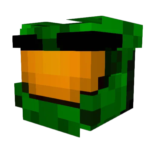 TocardOne Minecraft avatar head, 3D render