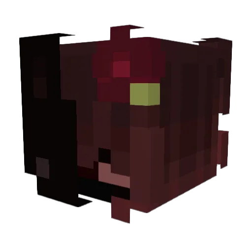 TocgPoison Minecraft avatar head, 3D render