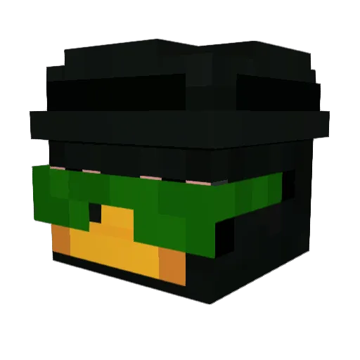 TockTheDuck Minecraft avatar head, 3D render