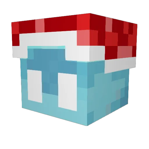 Tocnix Minecraft avatar head, 3D render