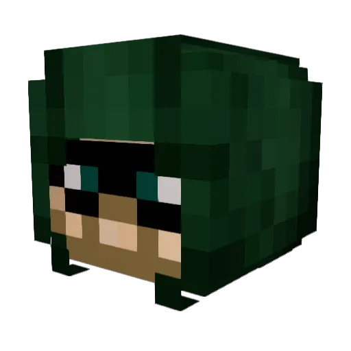 Tocohunt Minecraft avatar head, 3D render