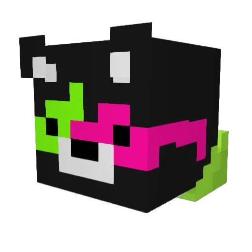 Tocrist Minecraft avatar head, 3D render