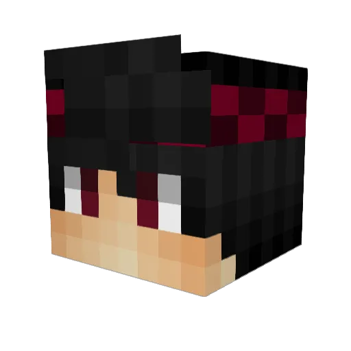 TodRod Minecraft avatar head, 3D render
