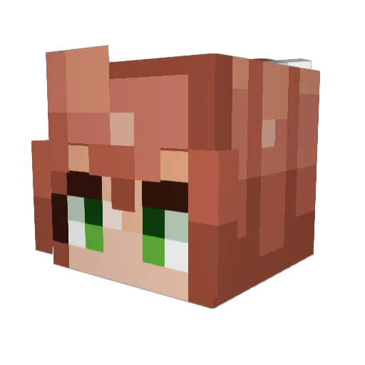 Todakee Minecraft avatar head, 3D render