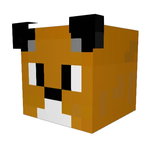 Todao_Dingo Minecraft avatar head, 3D render