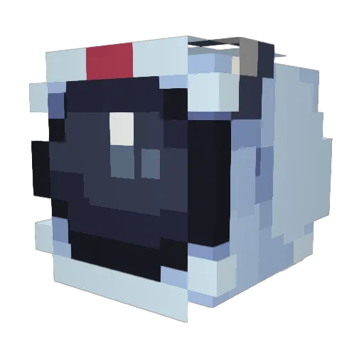 TodayWeAreNotEat Minecraft avatar head, 3D render