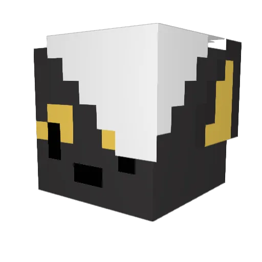 ToddAwoobis Minecraft avatar head, 3D render