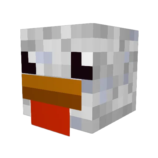 ToddNChips Minecraft avatar head, 3D render