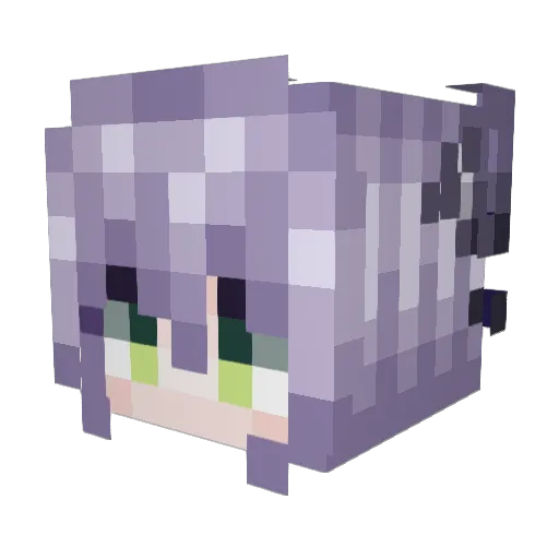 Toddert Minecraft avatar head, 3D render