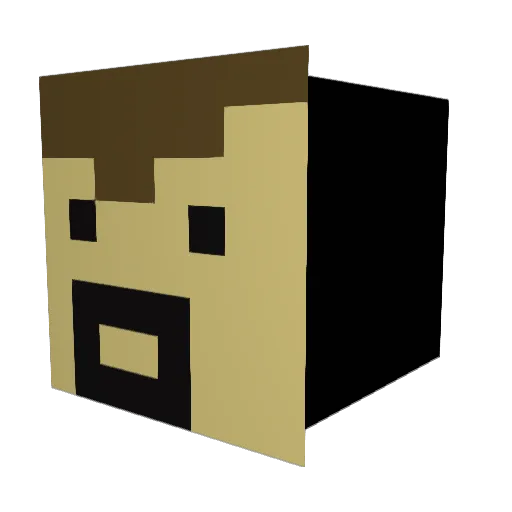 Toddyboy7 Minecraft avatar head, 3D render