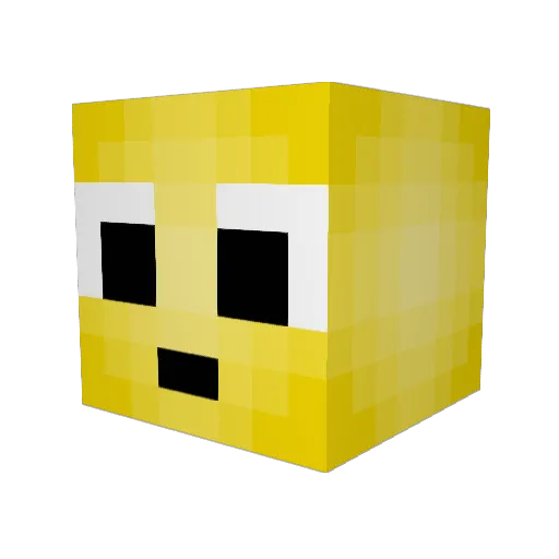 Tode70 Minecraft avatar head, 3D render