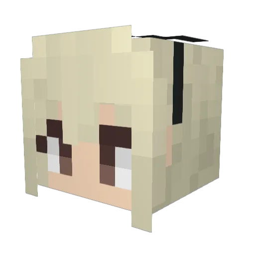 TodesRose Minecraft avatar head, 3D render